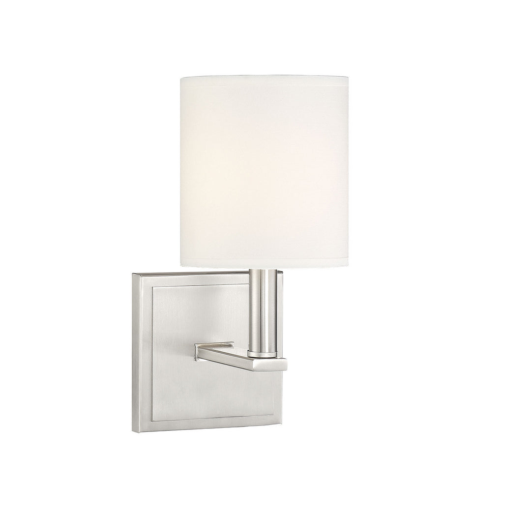 Savoy House Waverly 9-1200-1-SN Wall Sconce Light - Satin Nickel