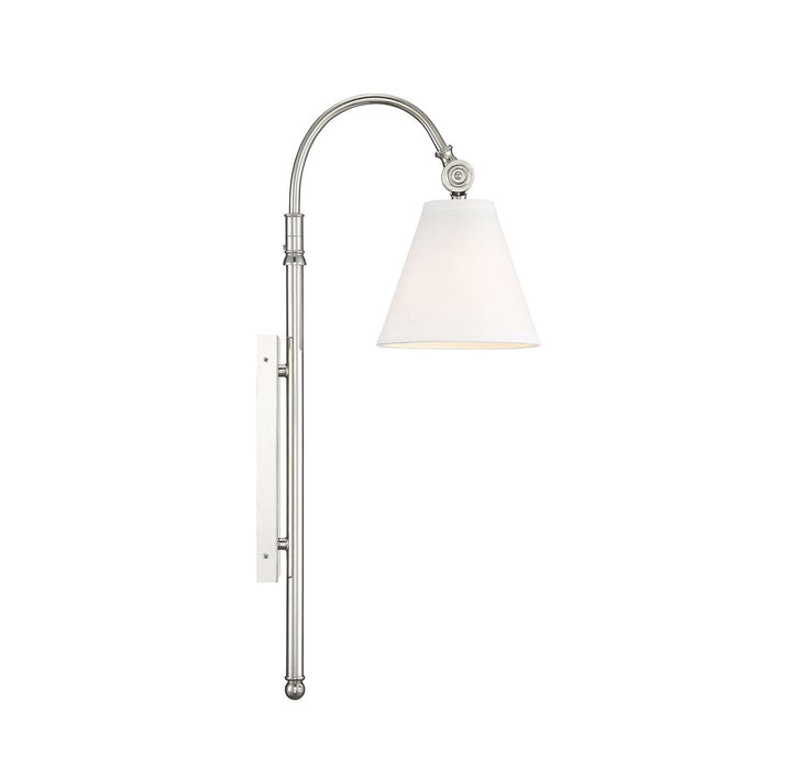 Savoy House Rutland 9-1201-1-109 Wall Sconce Light - Polished Nickel