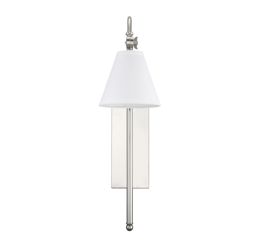 Savoy House Rutland 9-1201-1-109 Wall Sconce Light - Polished Nickel