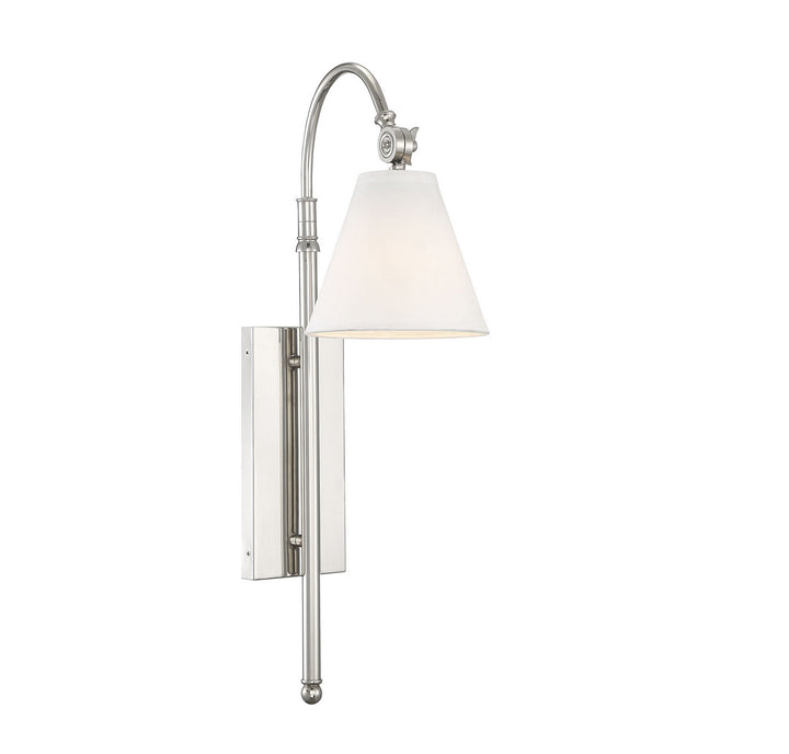 Savoy House Rutland 9-1201-1-109 Wall Sconce Light - Polished Nickel