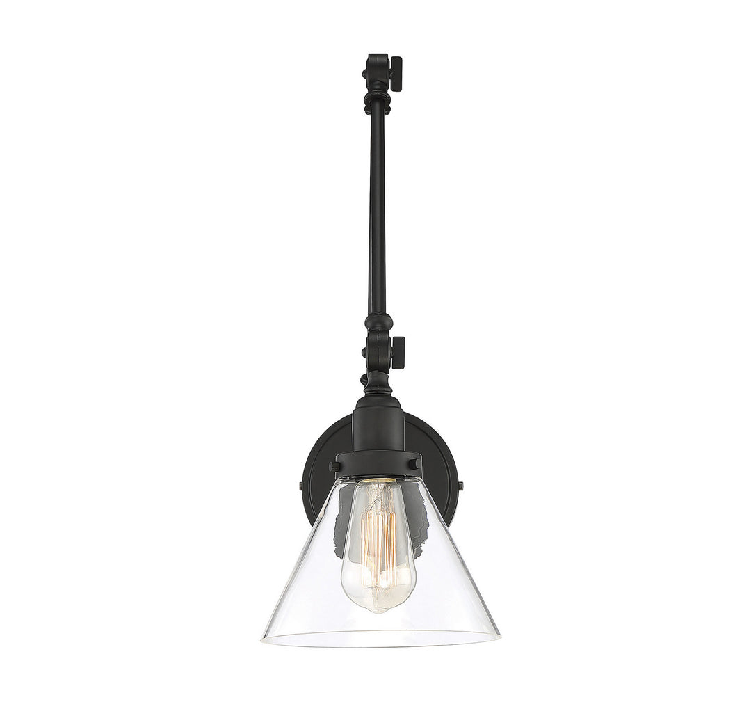 Savoy House Drake 9-9131CP-1-89 Wall Sconce Light - Matte Black