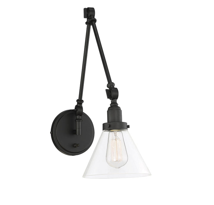 Savoy House Drake 9-9131CP-1-89 Wall Sconce Light - Matte Black