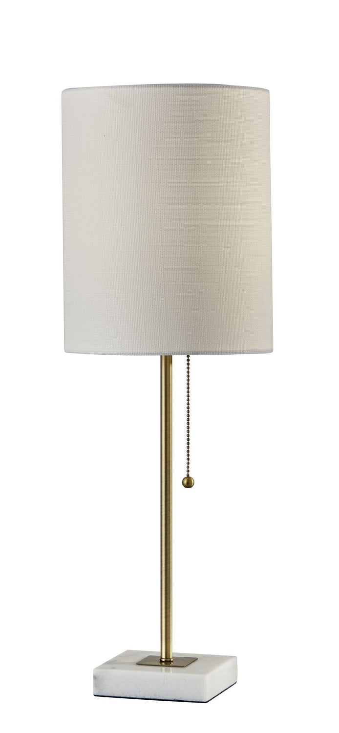 Adesso Home 5177-21  Fiona Lamp White Marble