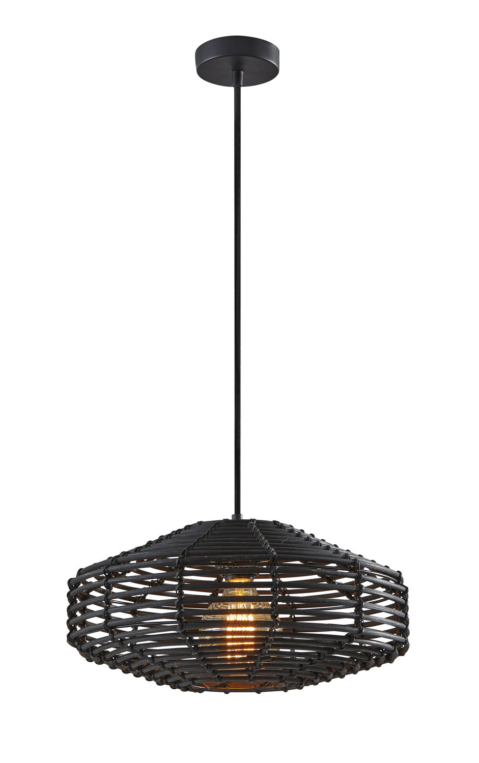 Adesso Home Kingston 5240-01 Pendant Light - Black Painted