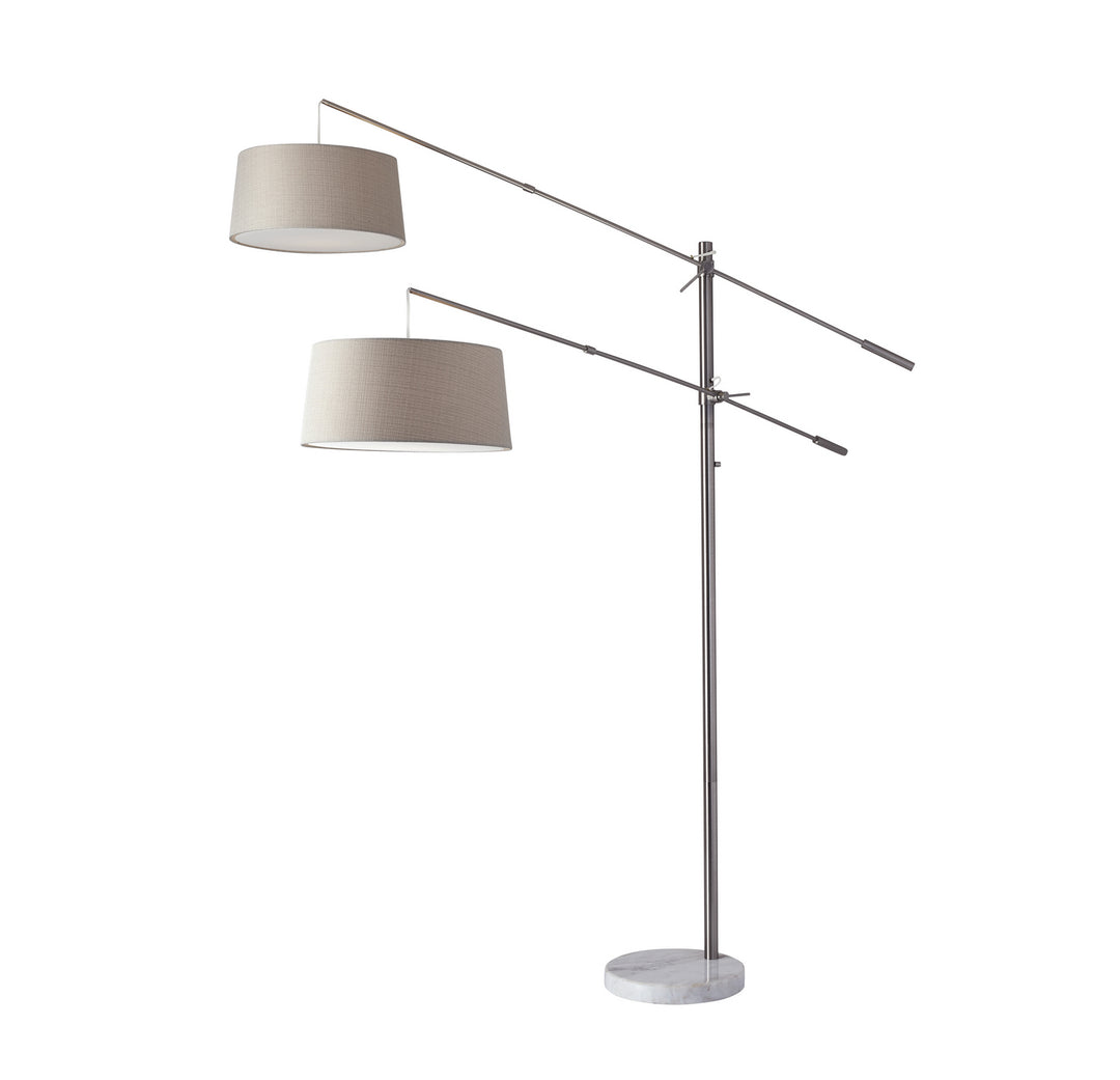 Adesso Home 5275-22  Manhattan Lamp Brushed Steel