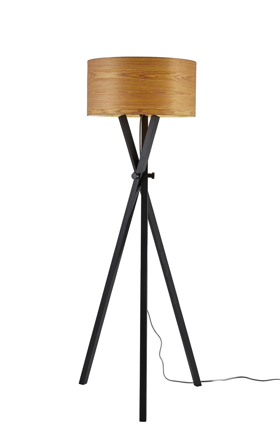 Adesso Home 6207-01  Bronx Lamp Black Oak Wood