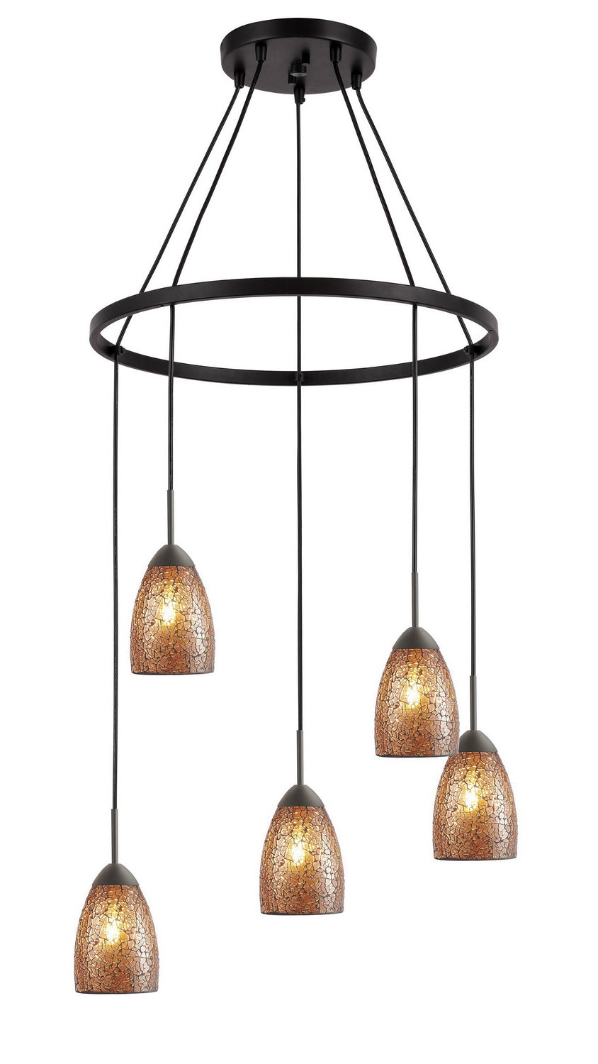 Woodbridge Venezia 13228MEB-M20AMB Chandelier Light - Bronze