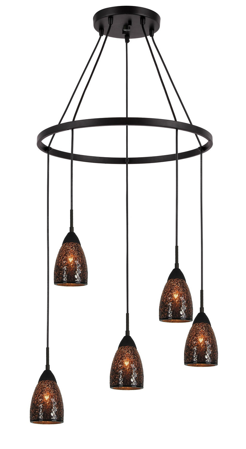 Woodbridge Venezia 13228MEB-M20MIR Chandelier Light - Bronze