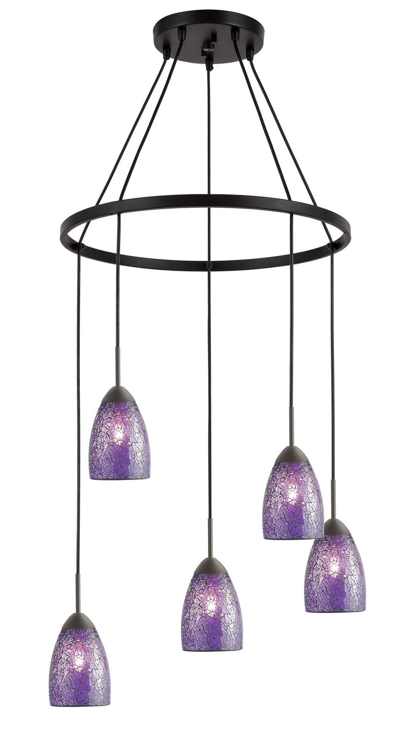 Woodbridge Venezia 13228MEB-M20PUR Chandelier Light - Bronze