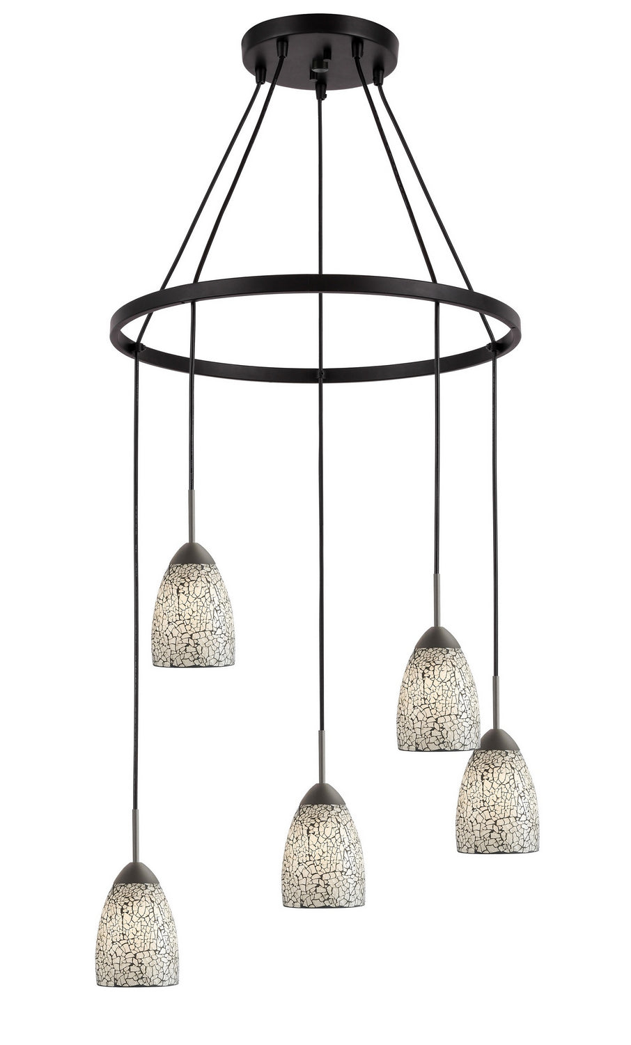Woodbridge Venezia 13228MEB-M20WHT Chandelier Light - Bronze