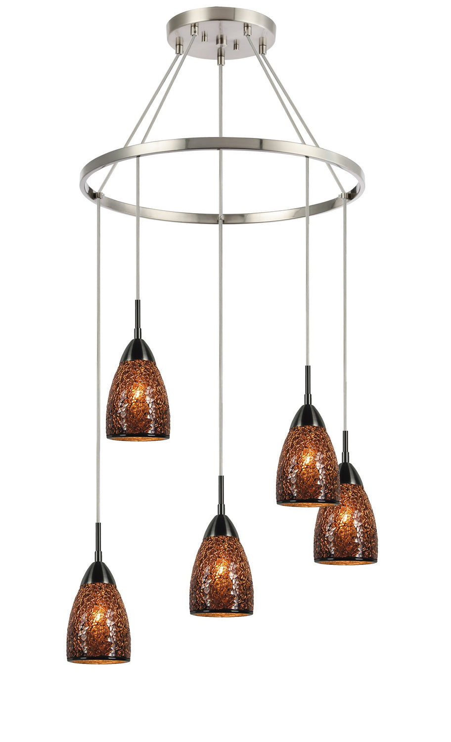 Woodbridge Venezia 13228STN-M20MIR Chandelier Light - Satin Nickel