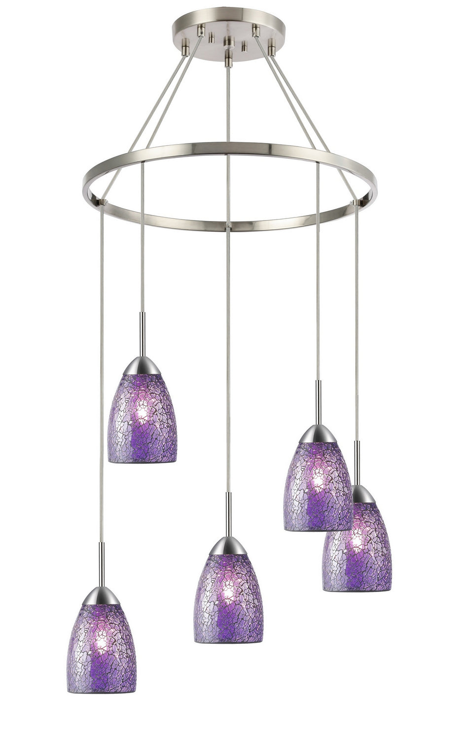 Woodbridge Venezia 13228STN-M20PUR Chandelier Light - Satin Nickel
