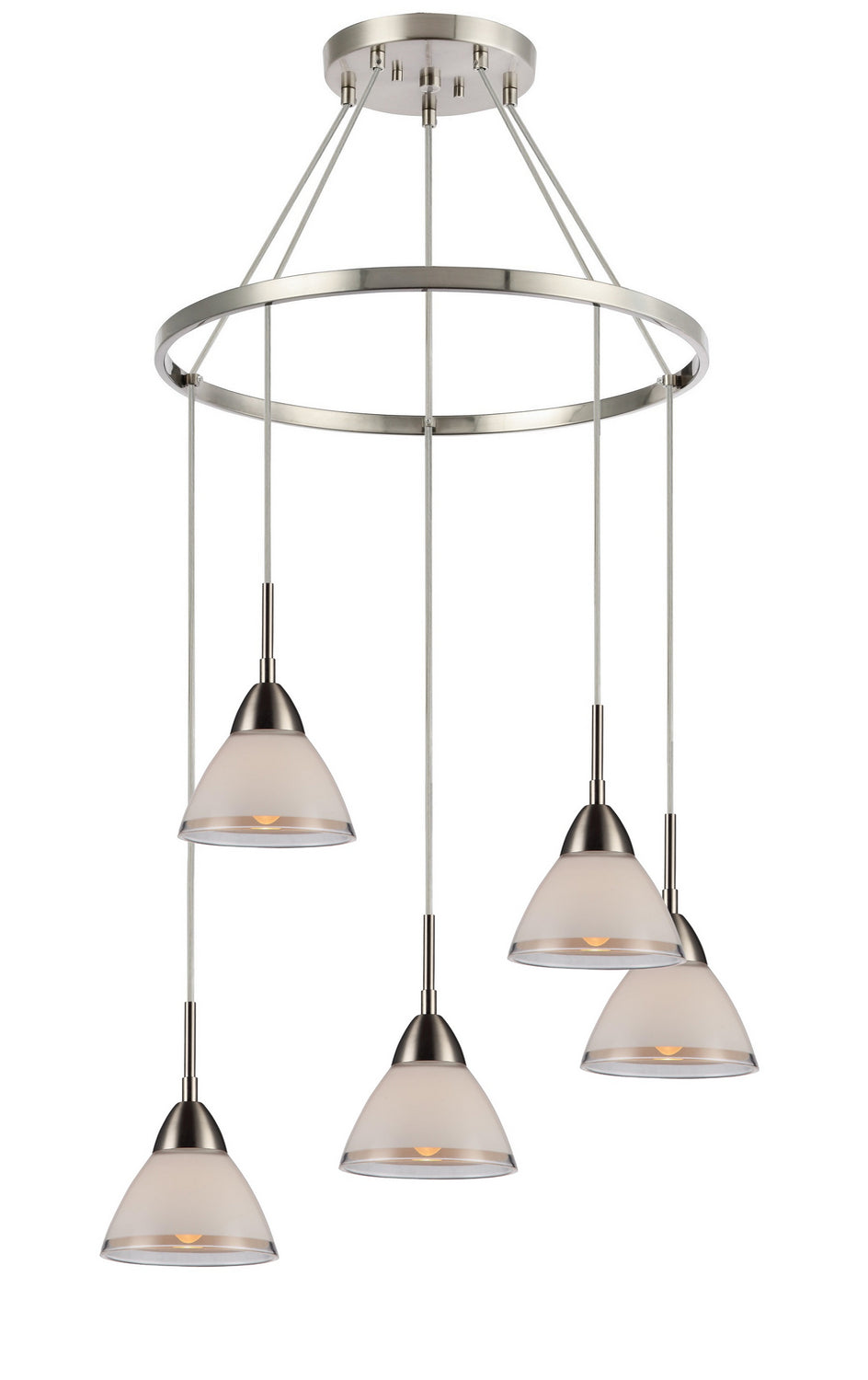 Woodbridge Lucia 13246STN-C60601 Chandelier Light - Nickel