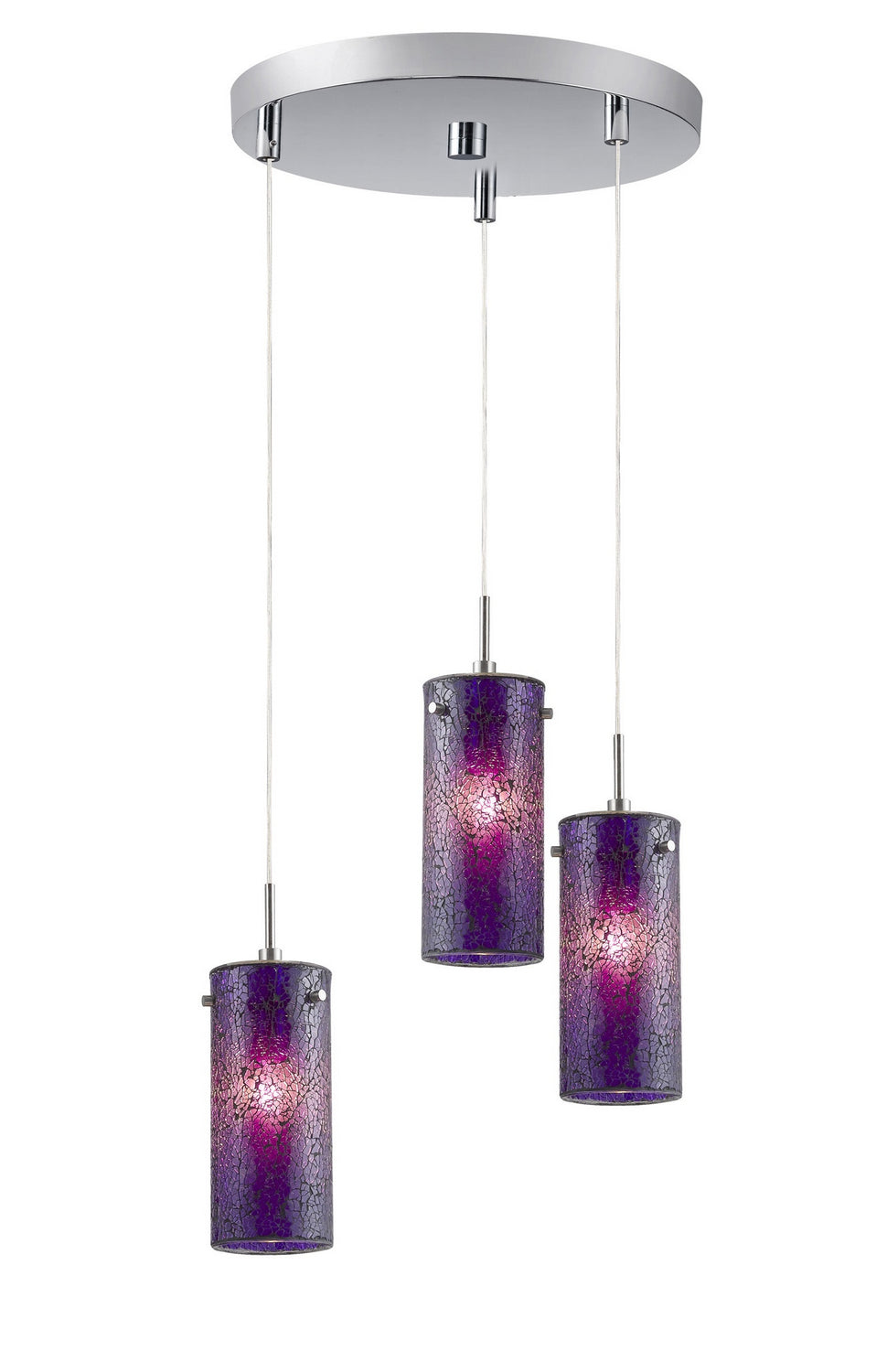 Woodbridge Tube 13424STN-M10PUR Pendant Light - Satin Nickel