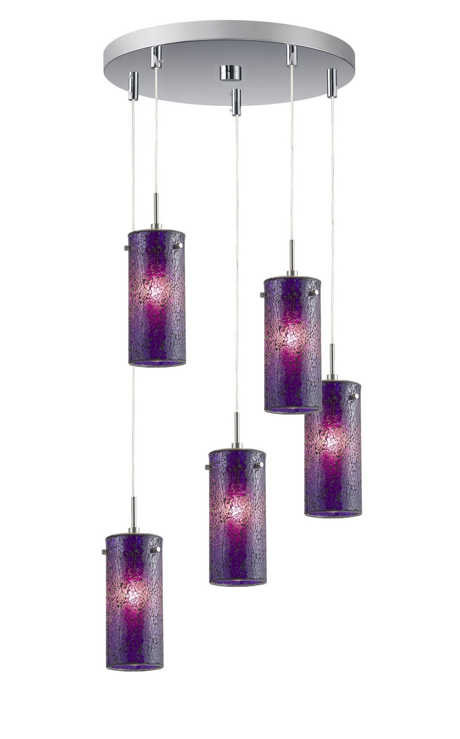 Woodbridge Tube 13425STN-M10PUR Pendant Light - Satin Nickel