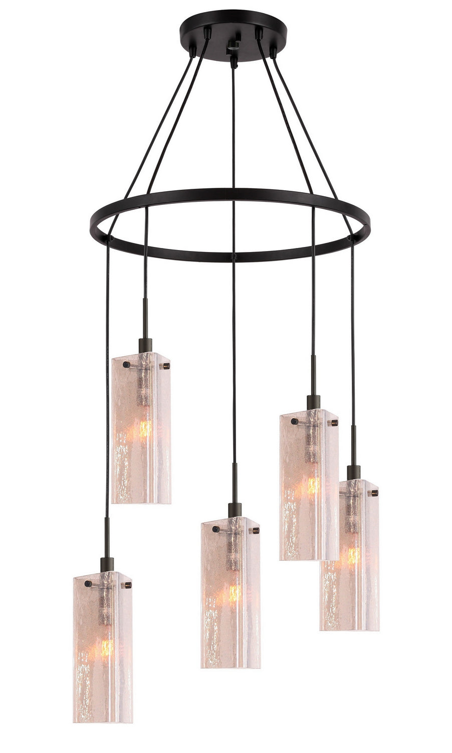 Woodbridge Tube 13428MEB-C40432 Chandelier Light - Bronze