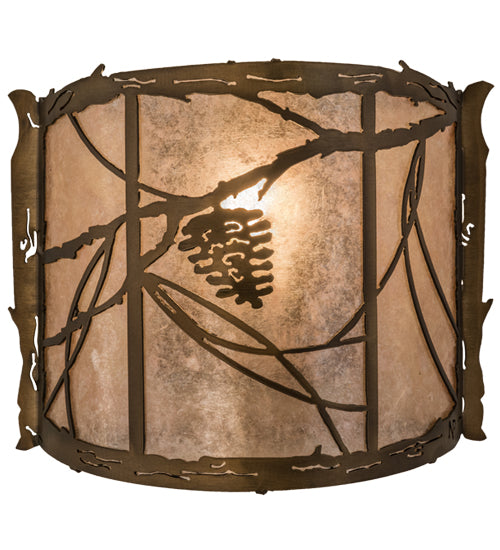 Meyda Tiffany Whispering Pines 98133 Wall Light - Antique Copper