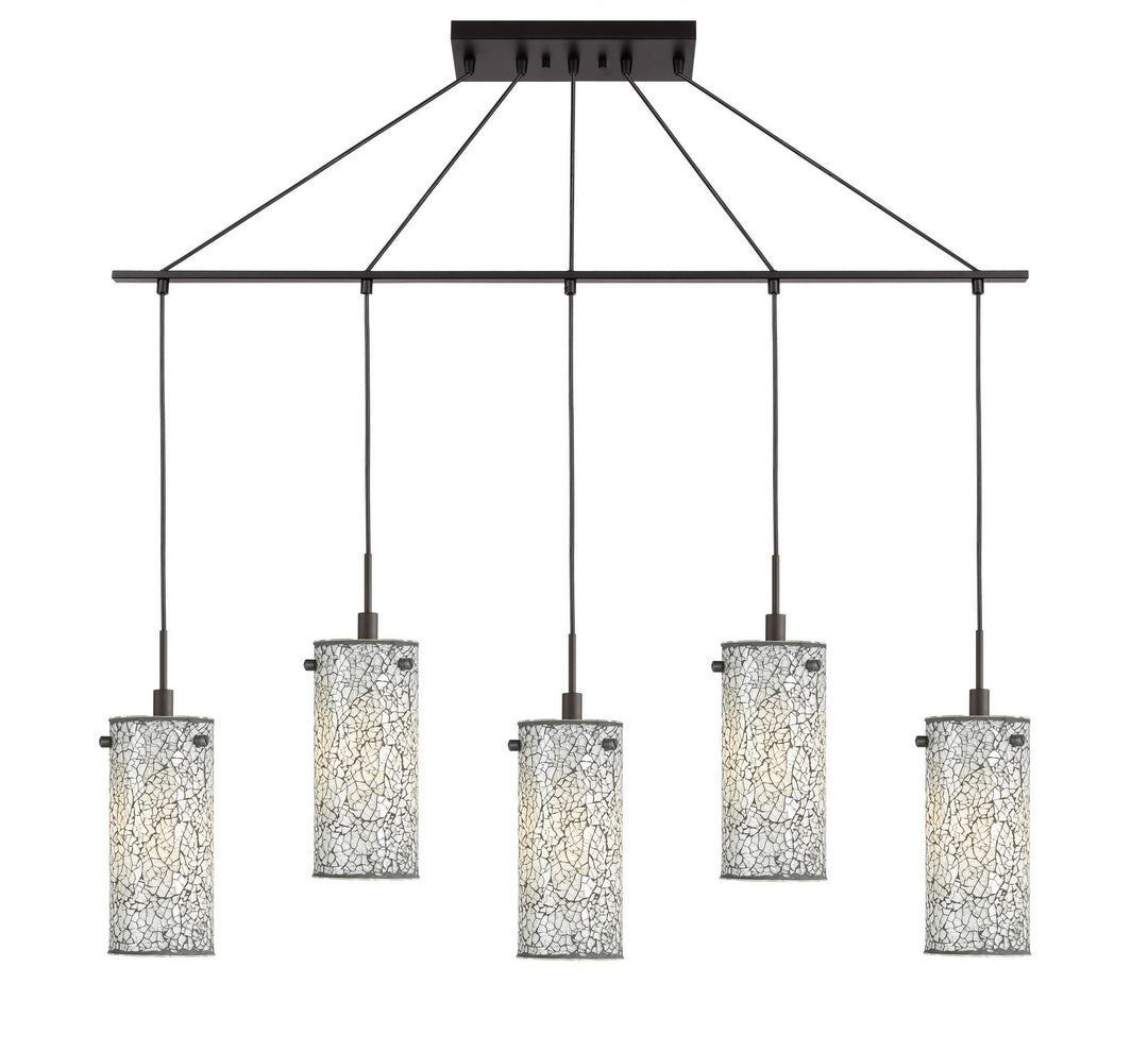 Woodbridge Tube 13429MEB-M10WHT Pendant Light - Bronze