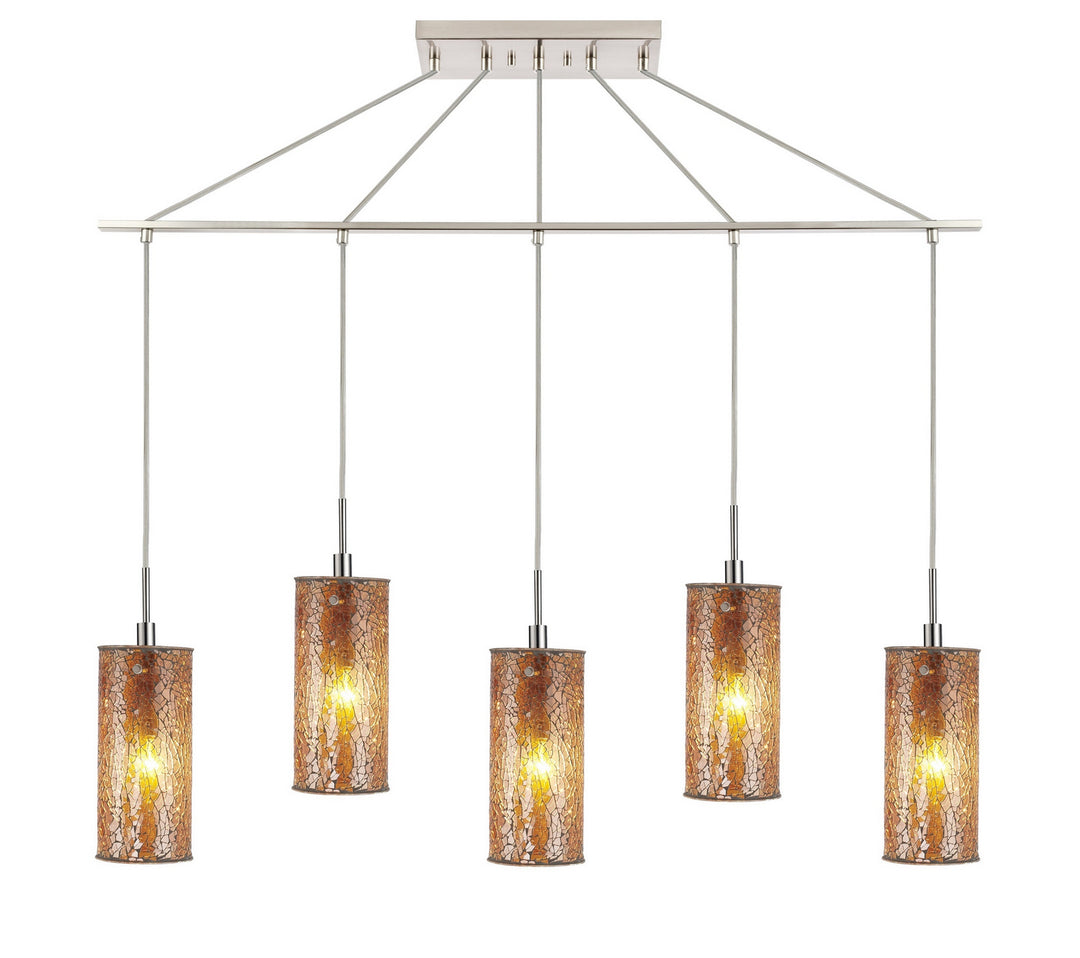 Woodbridge Tube 13429STN-M10AMB Pendant Light - Satin Nickel