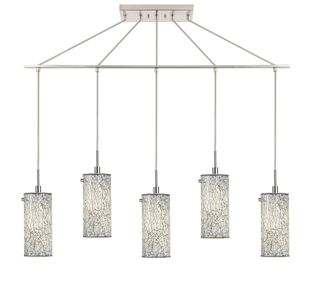 Woodbridge Tube 13429STN-M10WHT Pendant Light - Satin Nickel