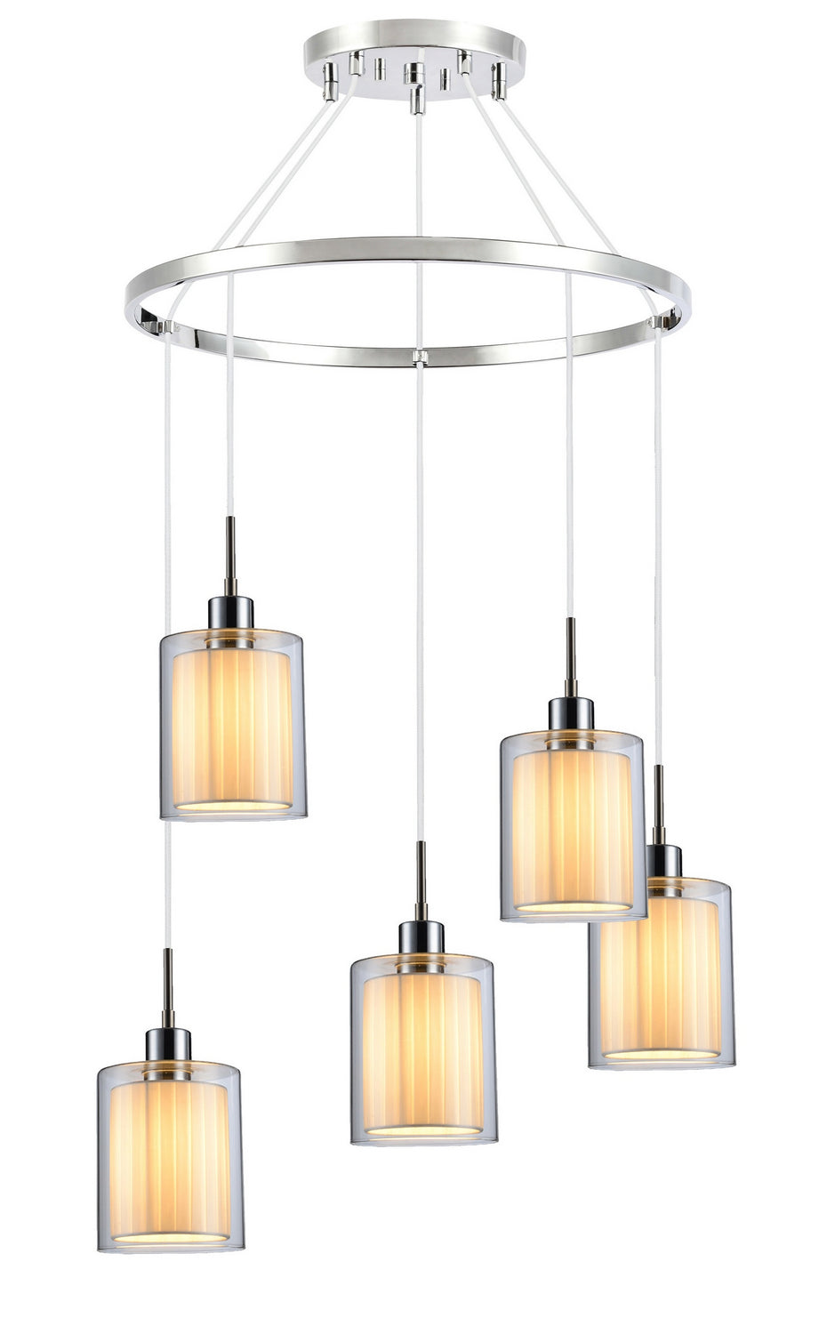 Woodbridge Alaina 14728CHR-GS10610 Chandelier Light - Chrome