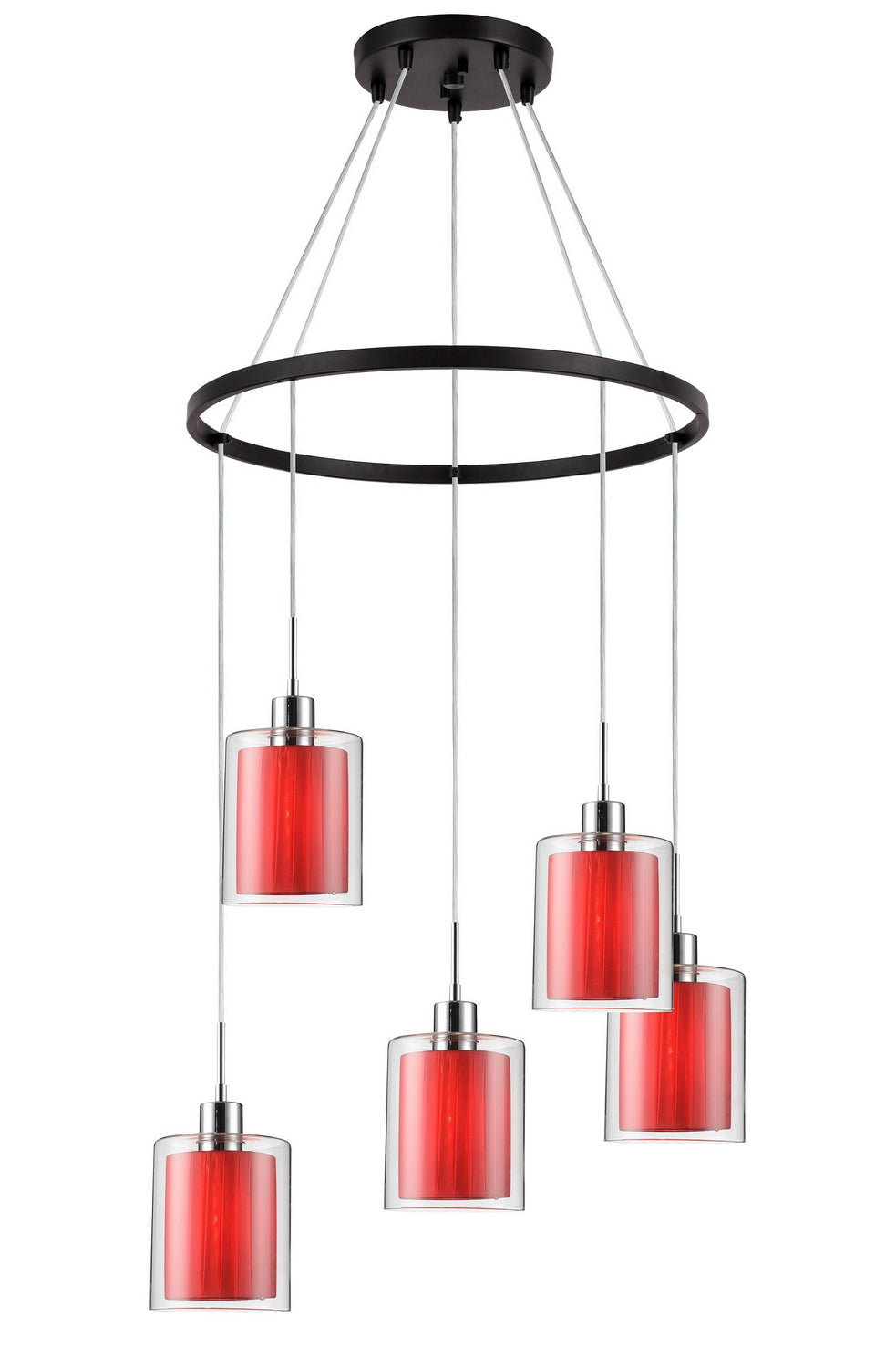 Woodbridge Alaina 14728CHZ-GS10613 Chandelier Light - Chrome/ Bronze