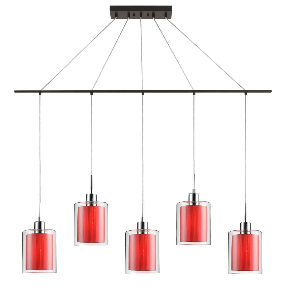 Woodbridge Alaina 14729CHZ-GS10613 Pendant Light - Chrome/ Bronze