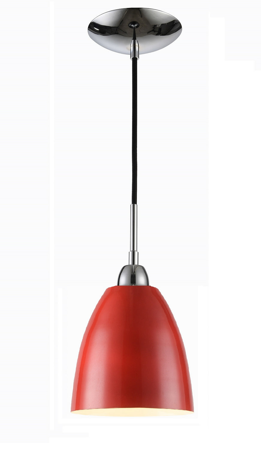 Woodbridge Vento 15323CRK Pendant Light - Chrome/ Red/ Black