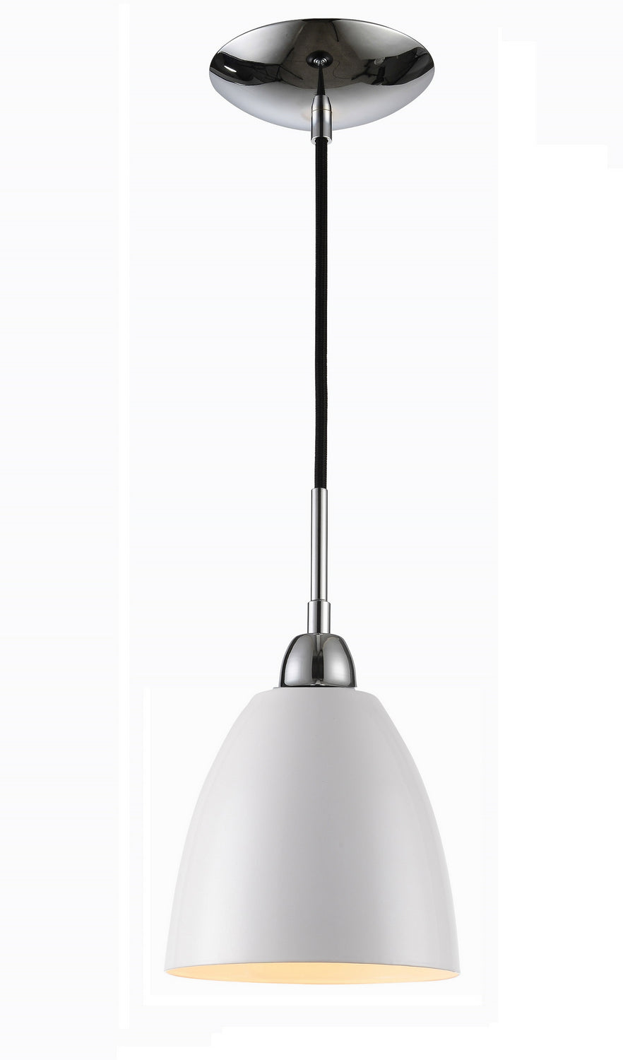 Woodbridge Vento 15323CWK Pendant Light - Chrome/ White/ Black