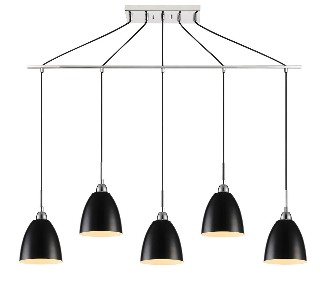 Woodbridge Vento 15329CBK-CHR Pendant Light - Chrome/ Black/ Chrome