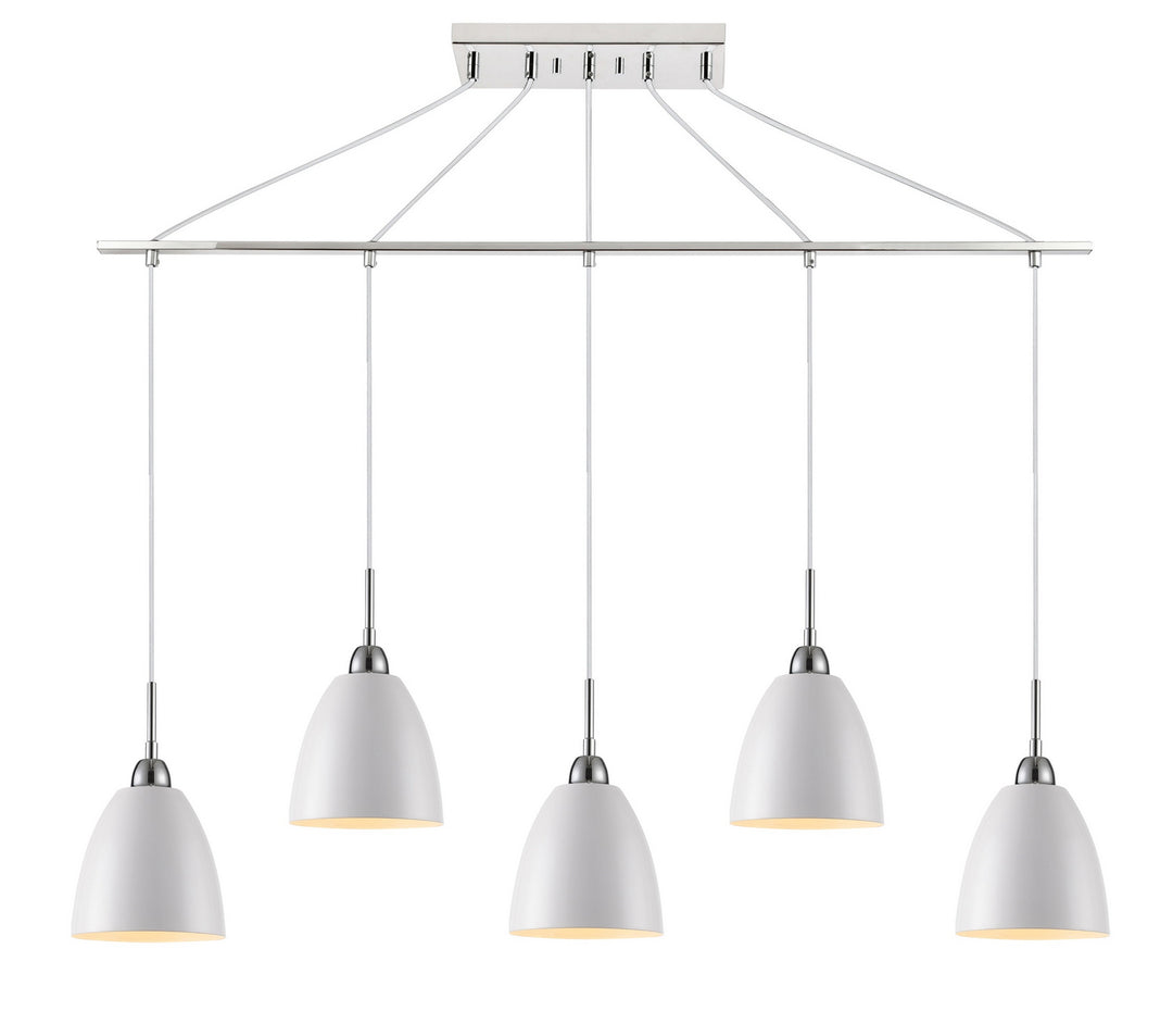 Woodbridge Vento 15329CWH-CHR Pendant Light - Chrome/ White/ Chrome