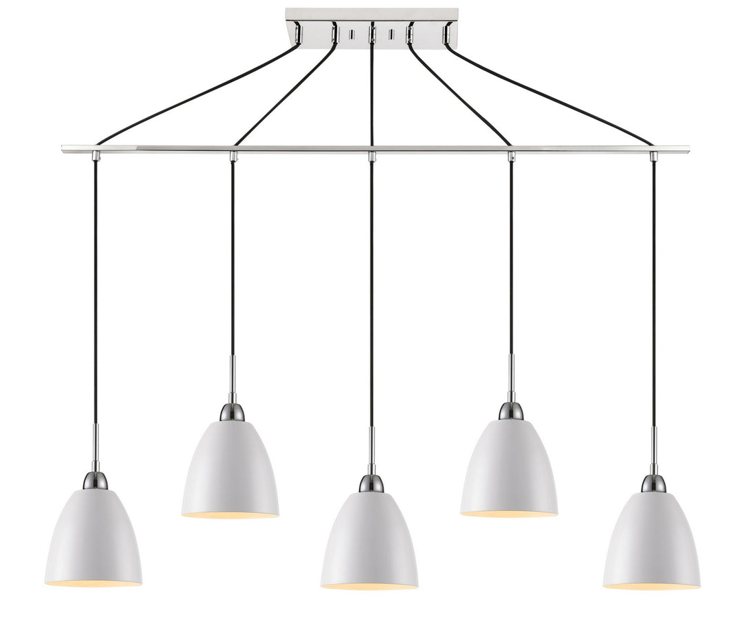 Woodbridge Vento 15329CWK-CHR Pendant Light - Chrome/ White/ Black/ Chrome