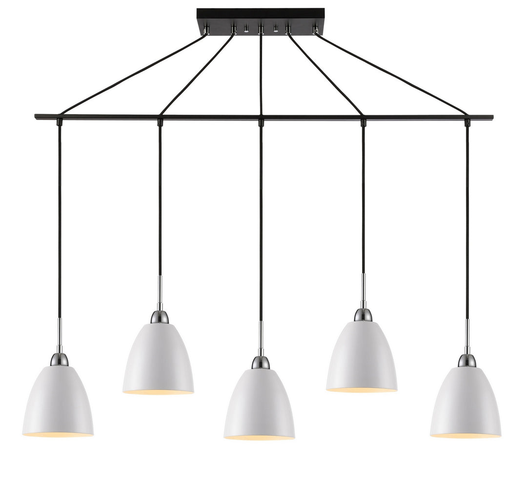 Woodbridge Vento 15329CWK-DBZ Pendant Light - Chrome/ White/ Black/ Bronze