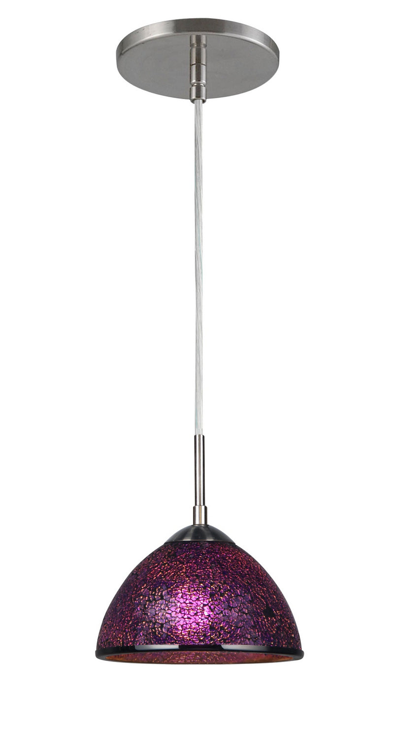 Woodbridge Alexis 16420STN-M60PUR Pendant Light - Nickel