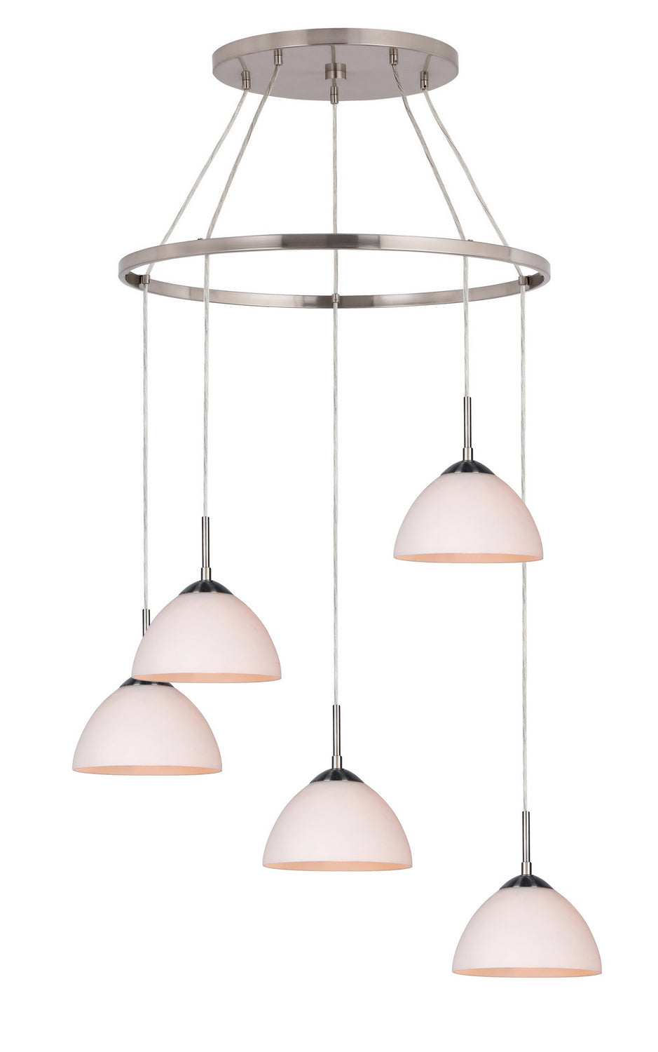 Woodbridge Alexis 16428STN-C60701 Chandelier Light - Nickel