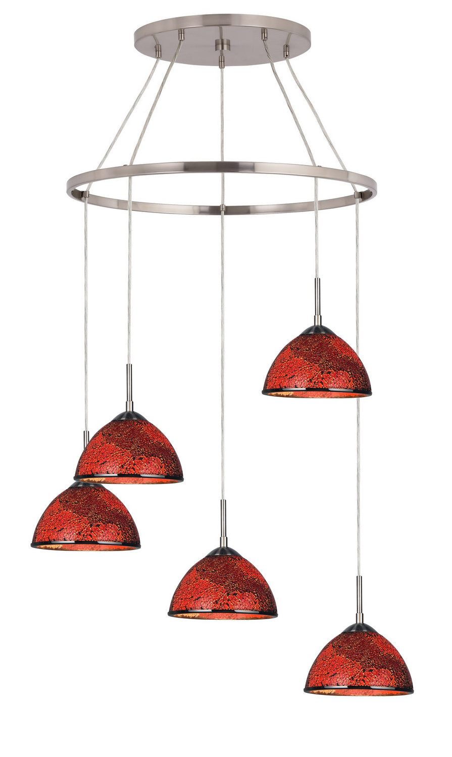 Woodbridge Alexis 16428STN-M60RDD Chandelier Light - Nickel