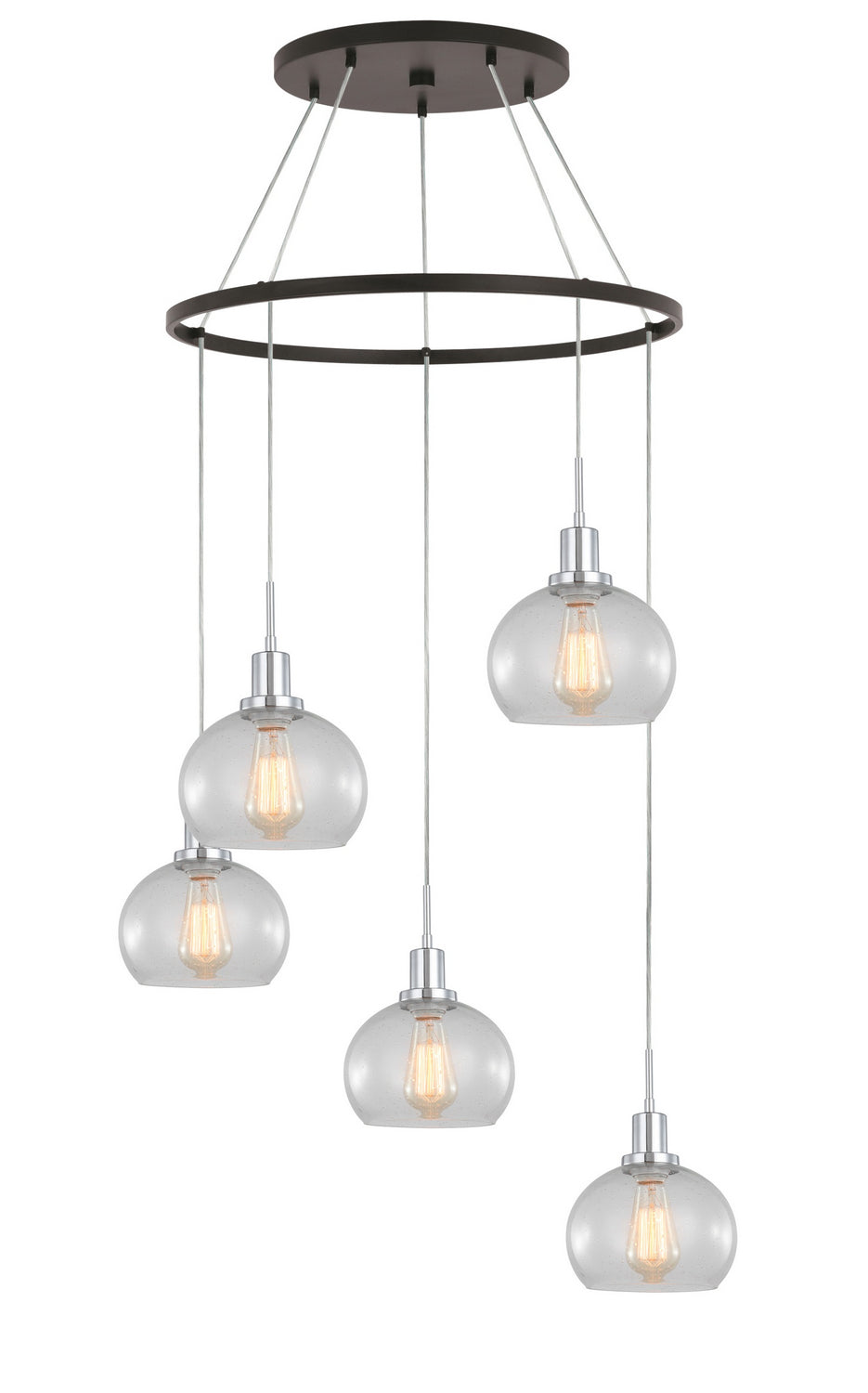 Woodbridge Austin 17828CHZWL-C00805 Chandelier Light - Chrome/ Bronze