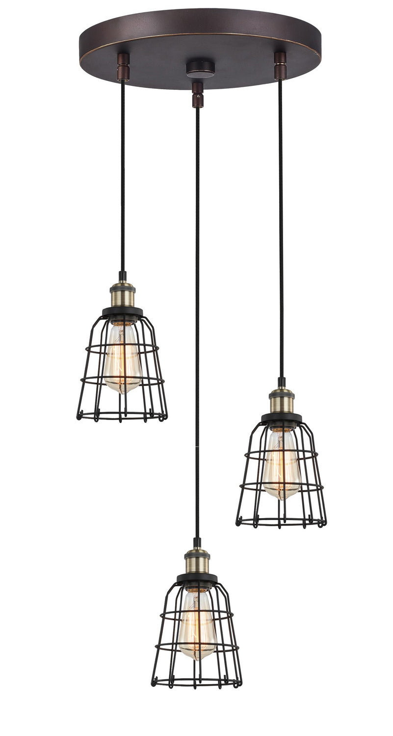 Woodbridge Fulton 18324ABZWL-SW106BK Pendant Light - Antique Brass/ Bronze