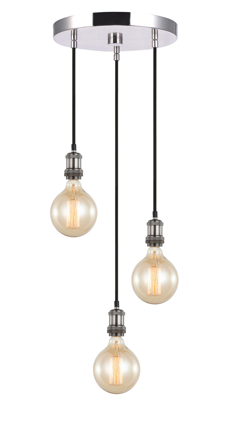 Woodbridge Fulton 18324ANS-G125 Pendant Light - Antique Nickel/ Nickel