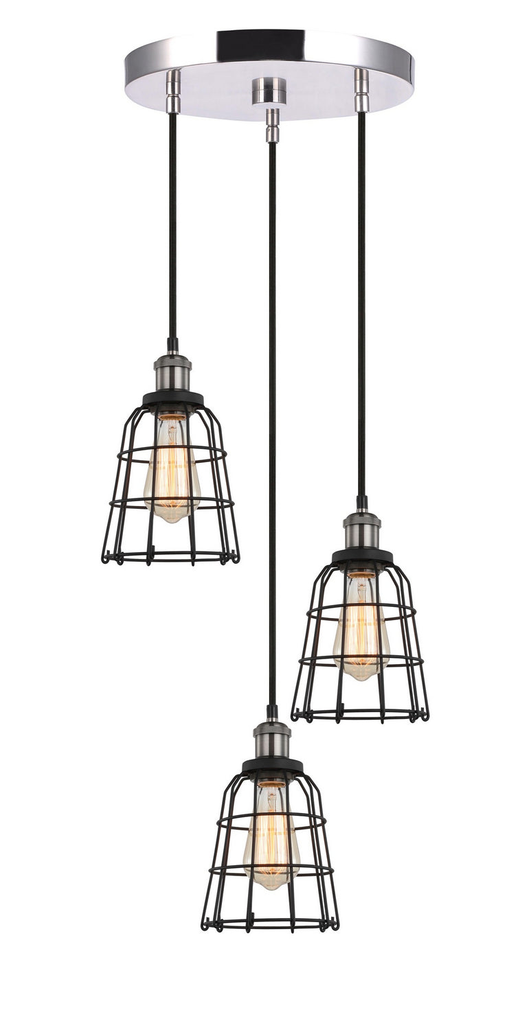 Woodbridge Fulton 18324ANSWL-SW106BK Pendant Light - Antique Nickel/ Nickel