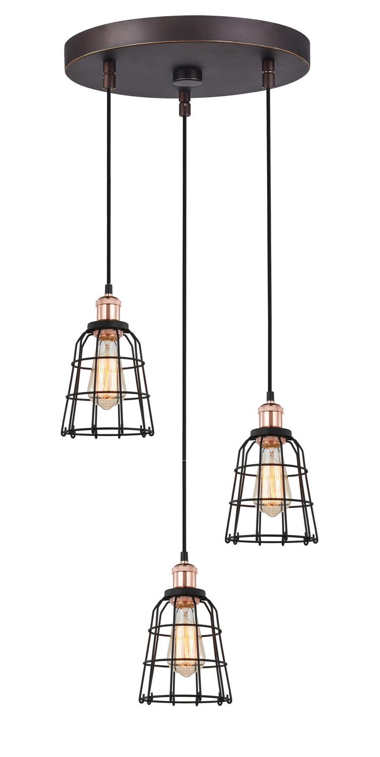 Woodbridge Fulton 18324CPZWL-SW106BK Pendant Light - Copper/ Bronze