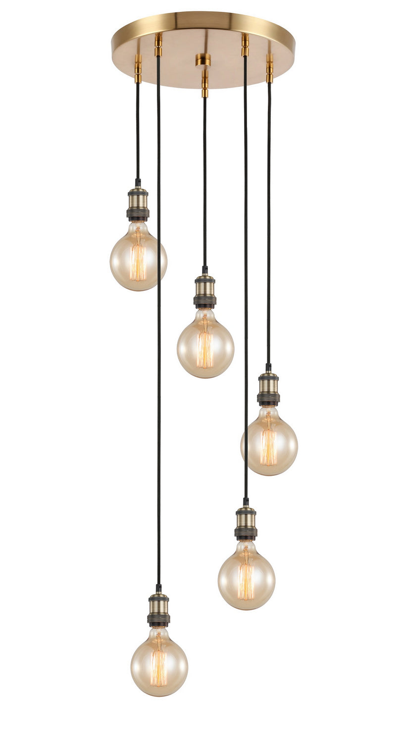 Woodbridge Fulton 18325ABR-G125 Pendant Light - Antique Brass/ Brass