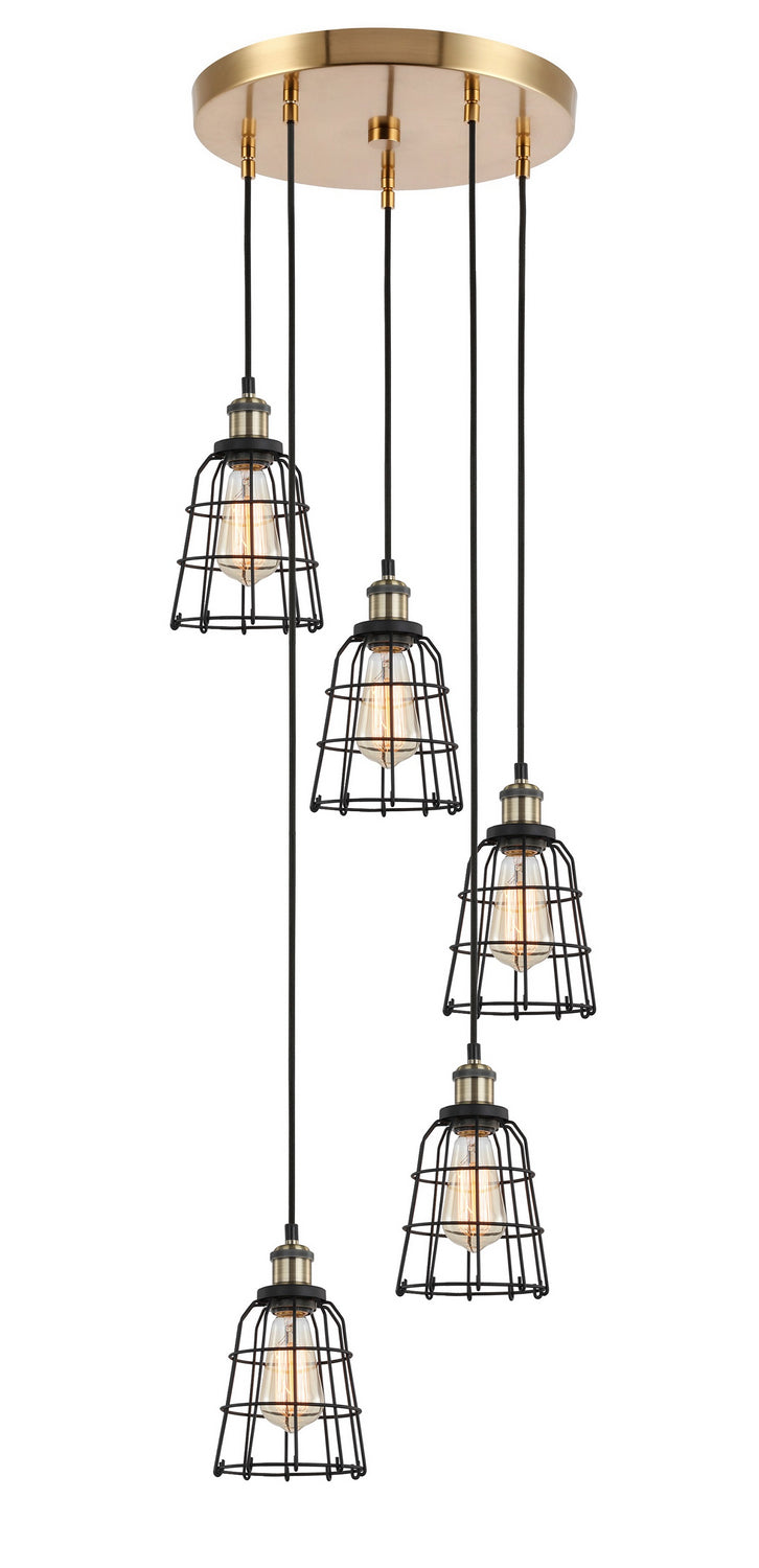 Woodbridge Fulton 18325ABRWL-SW106BK Pendant Light - Antique Brass/ Brass