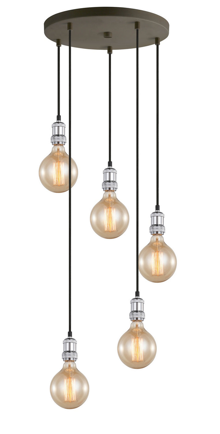 Woodbridge Fulton 18325CHZ-G125 Pendant Light - Chrome/ Bronze
