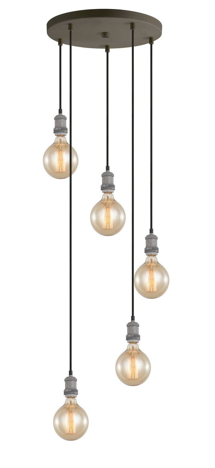 Woodbridge Fulton 18325GYZ-G125 Pendant Light - Painted Grey/ Bronze