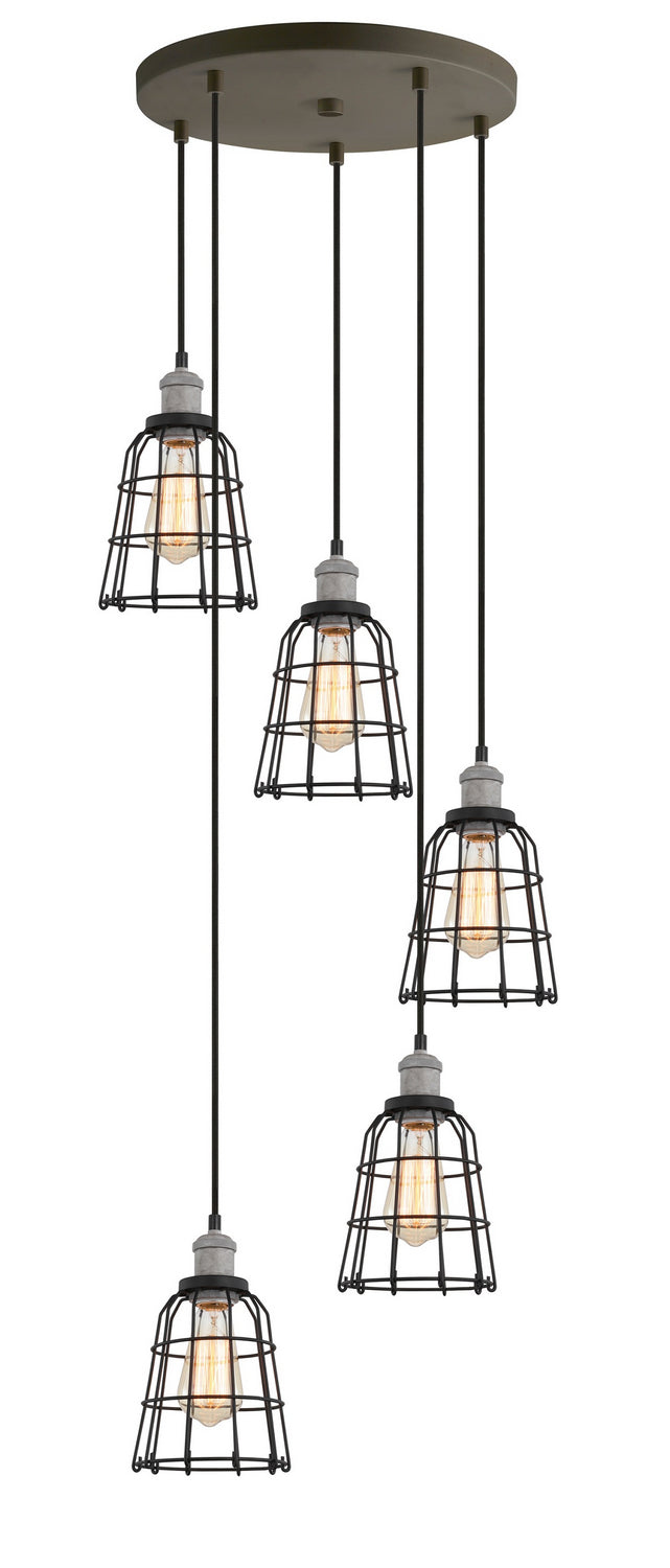 Woodbridge Fulton 18325GYZWL-SW106BK Pendant Light - Painted Grey/ Bronze