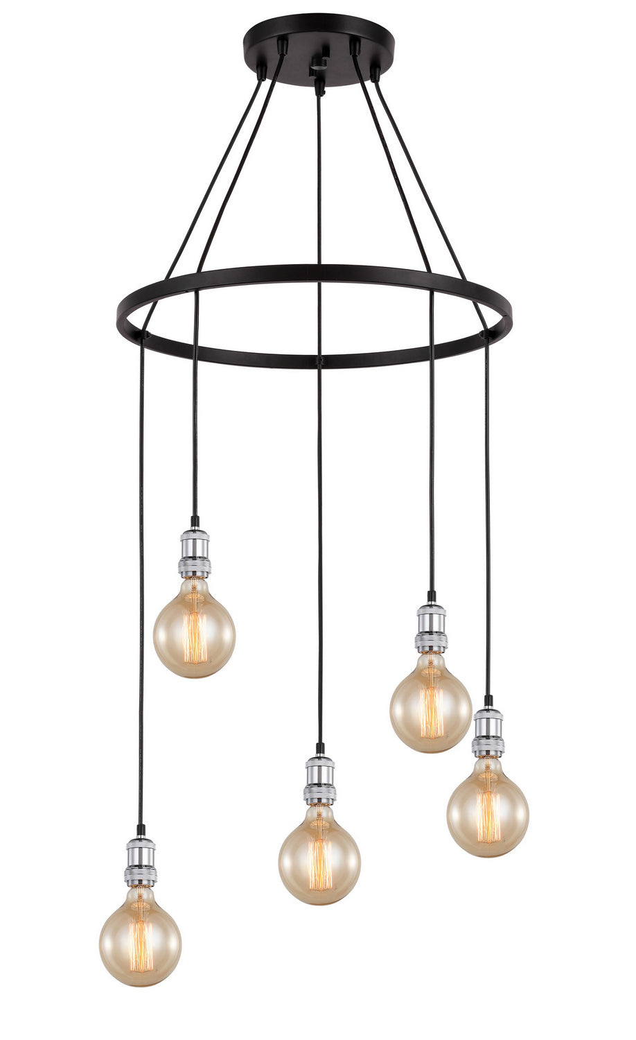 Woodbridge Fulton 18328CHZ-G125 Chandelier Light - Chrome/ Bronze