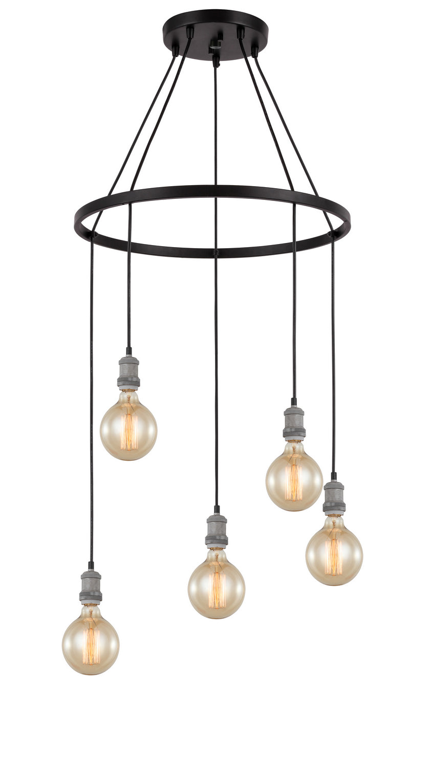 Woodbridge Fulton 18328GYZ-G125 Chandelier Light - Painted Grey/ Bronze