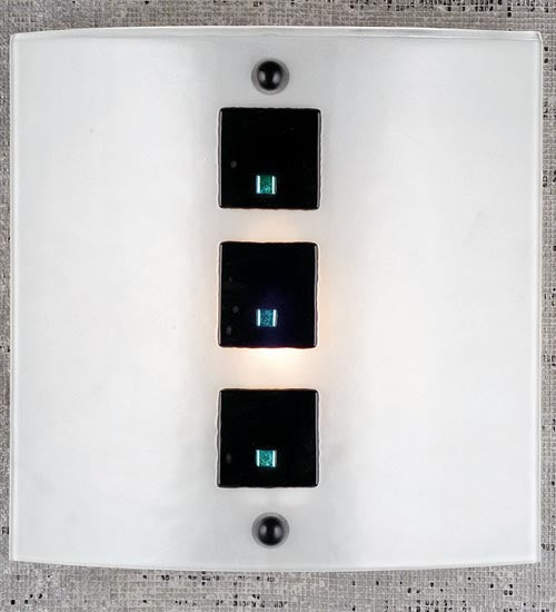 Meyda Tiffany Metro Fusion 98157 Wall Light - Clear/Black Square/Dicro