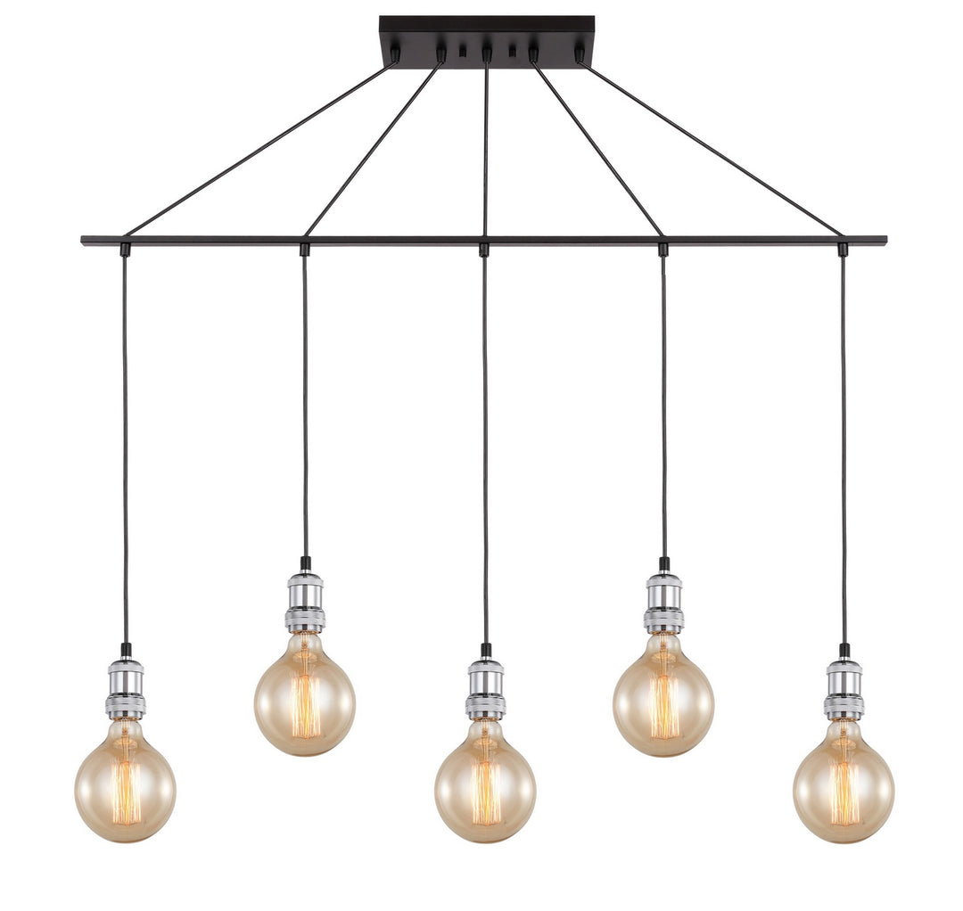 Woodbridge Fulton 18329CHZ-G125 Pendant Light - Chrome/ Bronze